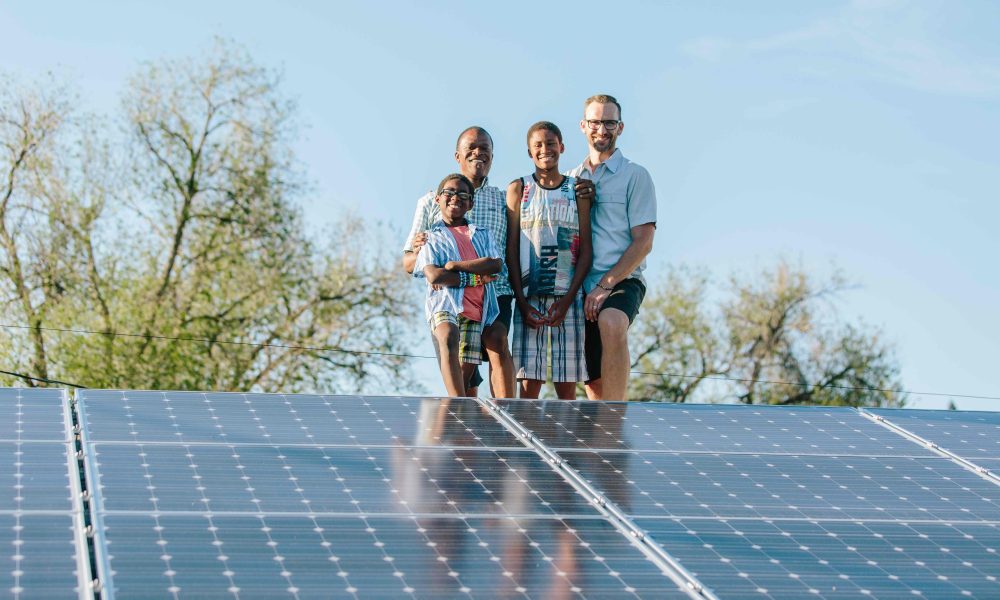 Family that installed rooftop solar with loan from Clean Energy Credit Union