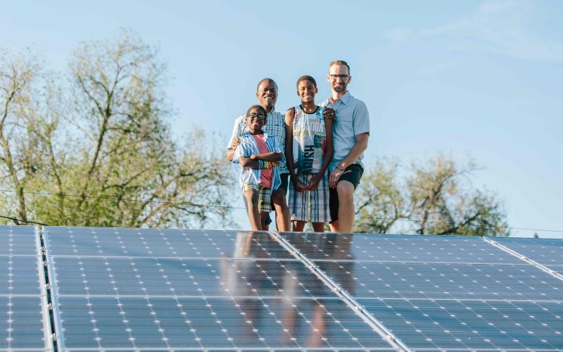 Family that installed rooftop solar with loan from Clean Energy Credit Union